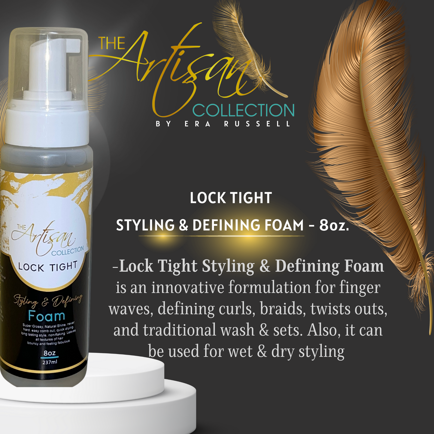 Lock Tight Styling & Defining Foam - 8oz.